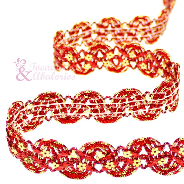 Cinta lamé y lentejuela 2.5 cm