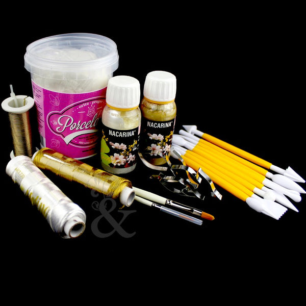 KIT MATERIAL CURSO PORCELANA