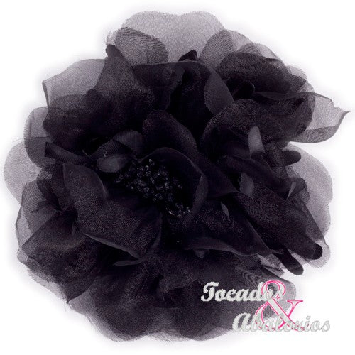 Flor 12 cm organza LUREX