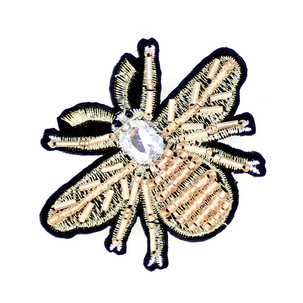 Abeja 7 cm termoadhesiva rosa nude