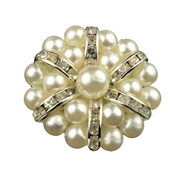 BOTON PERLAS Y STRASS