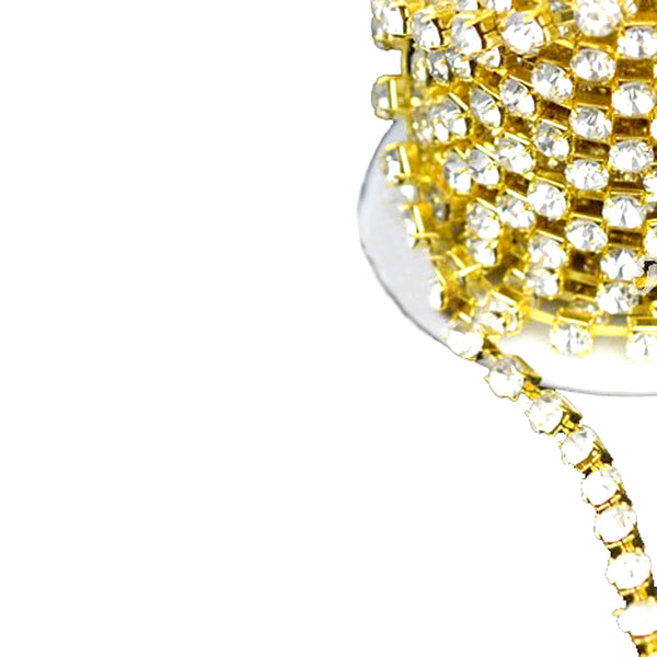 Cadena strass 5 mm oro