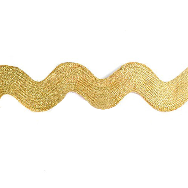 Cinta ondulina lamé 2 5 cm oro