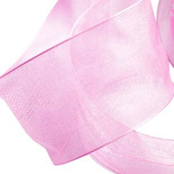 Cinta organdí 38 mm rosa