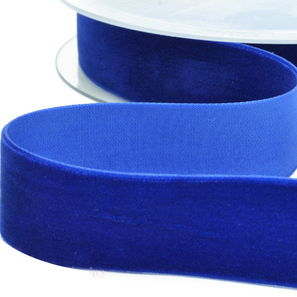 Cinta terciopelo 38 mm azul azafata