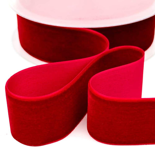 Cinta terciopelo 38 mm rojo