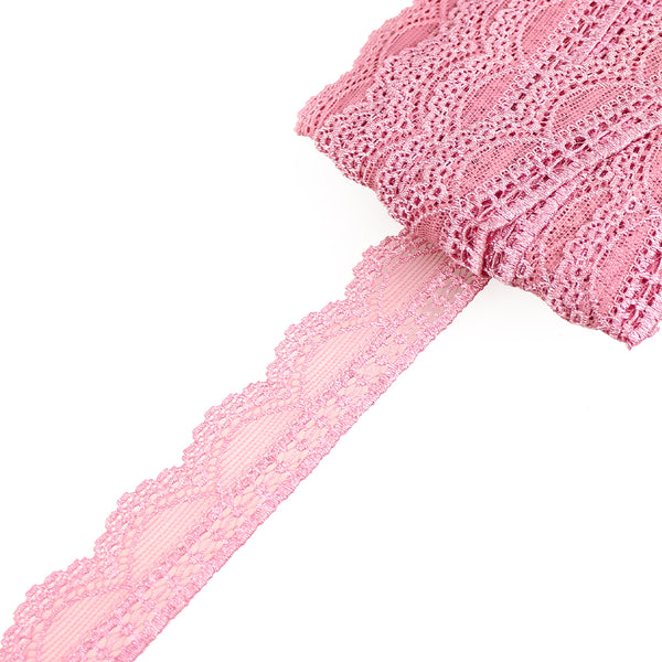 Encaje Nylon elástico rosa nude oscuro