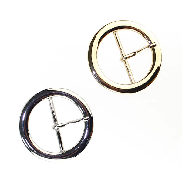 Hebilla circular de Zamak