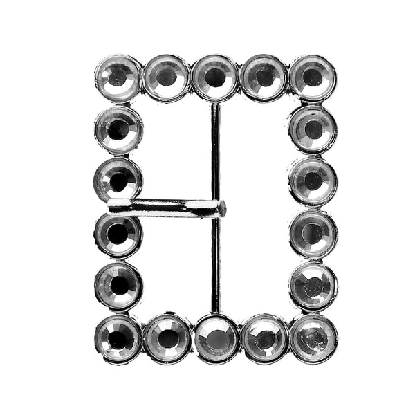 Hebilla cuadrada 60×48 mm plata