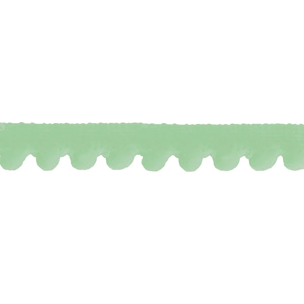 Mercería borlas poliamida 1 5 cm coral verde agua