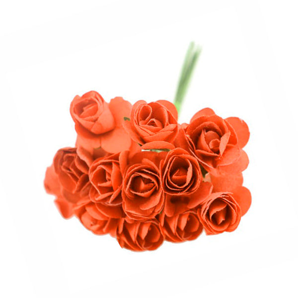 Pack 3 Ramillete mini rosas naranja