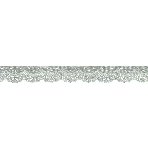Puntilla nylon 3.5 CM blanco