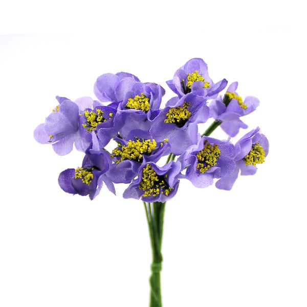 Ramo de florecillas con pistilos 10×5 cm lila
