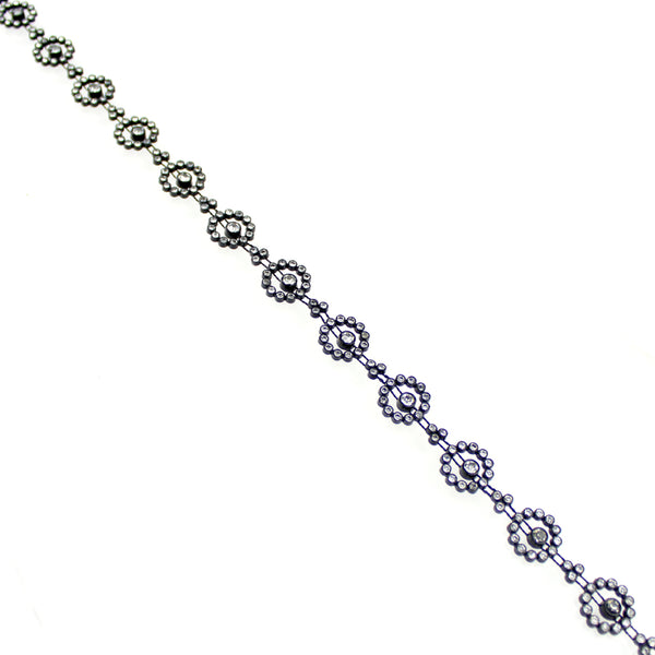 Tira Cristal Strass 1 5 cm negro