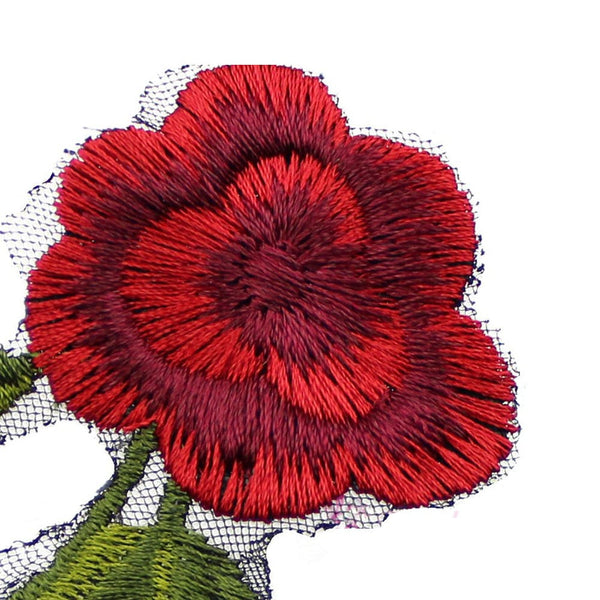 aplicacion bordada pequeña flor