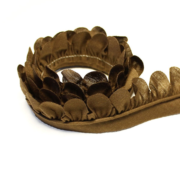 cinta de petálos pol alg 3 cm marron