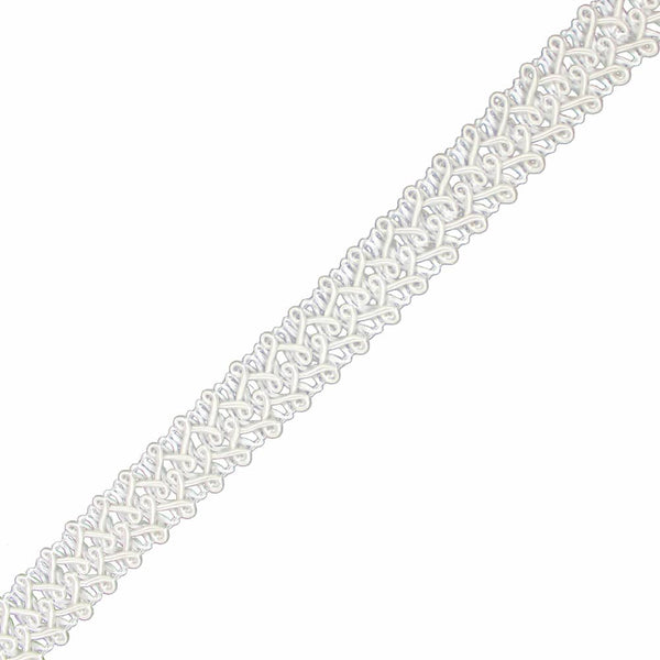 cinta pasamanería enrejado 2 cm crudo