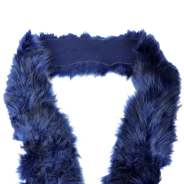 pieza de pelo sintetico azul marino
