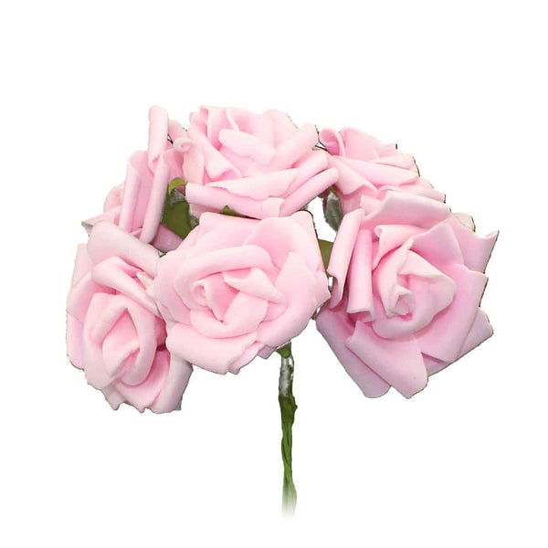 ramillete 6 rosas foam rosa