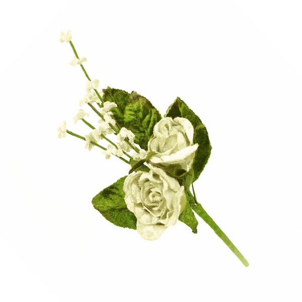 ramillete rosas y florecillas crudo