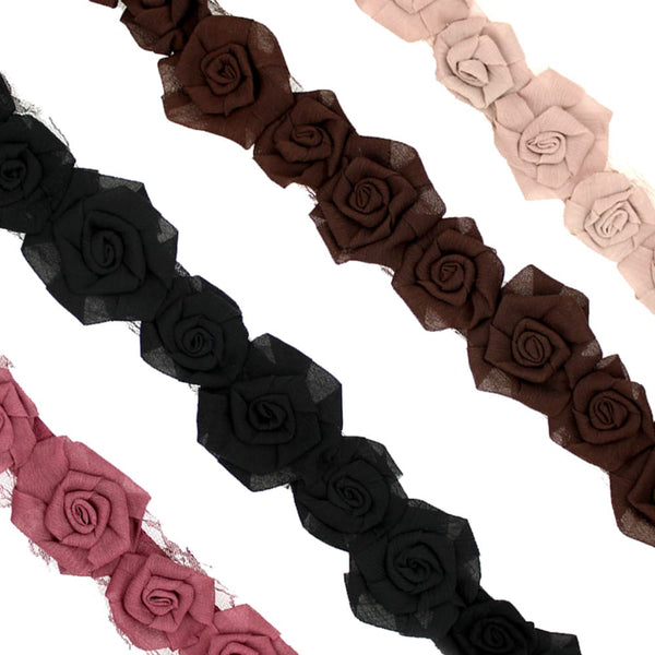 tira flores organza 7 ctira flores organza 7 cm anchom ancho