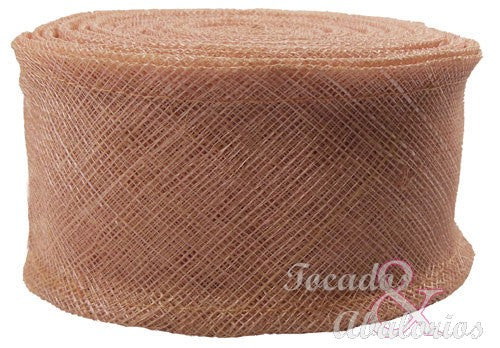 Cinta Sinamay Doble Capa, Doble pliegue, 7 CM
