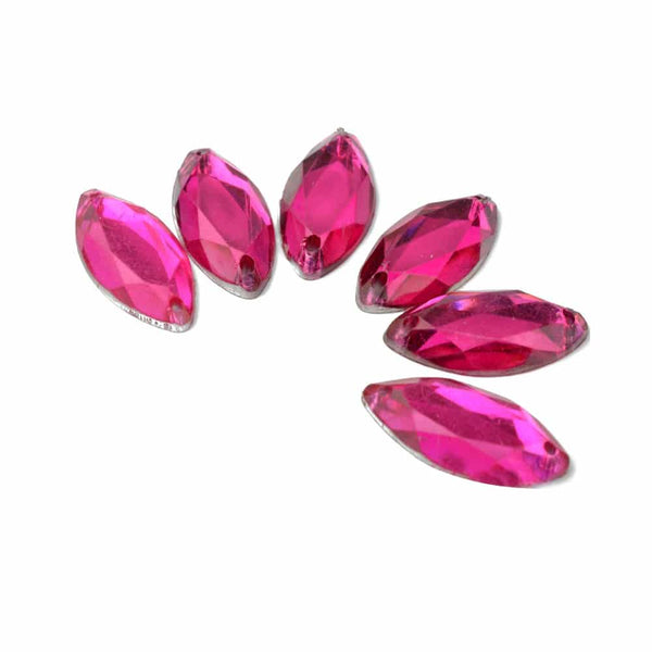 APLICACIÓN HOJAL ACRÍLICA 18×10 mm fucsia