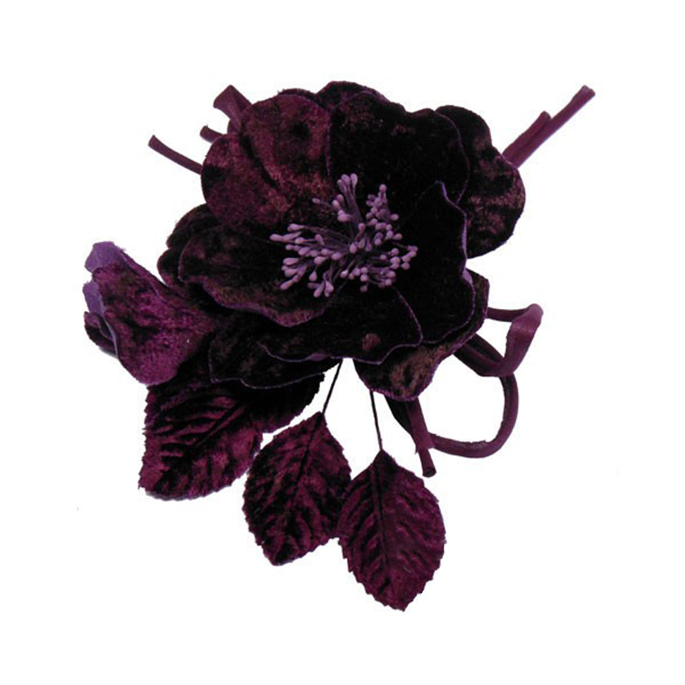 Amapola de terciopelo 17×12 cm berenjena