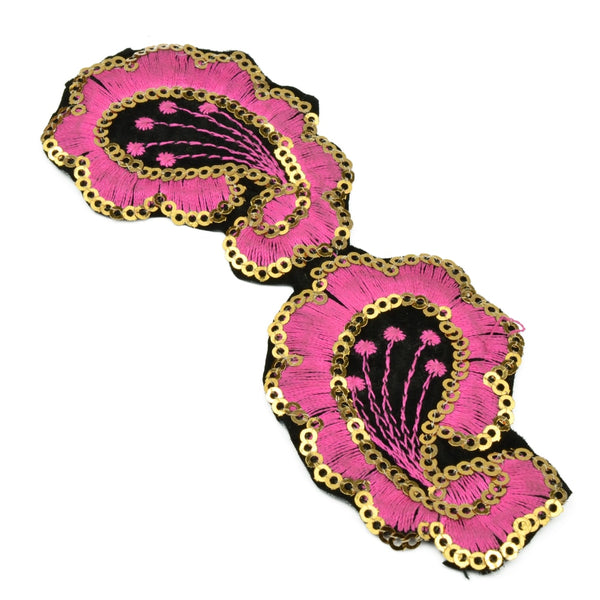 Aplicación Paisley fucsia