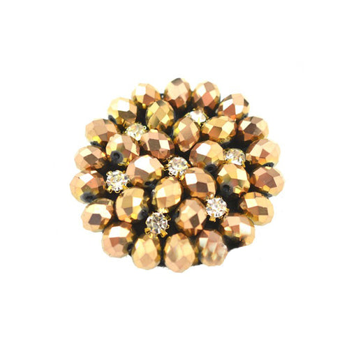 Aplicación circular 4 cm oro