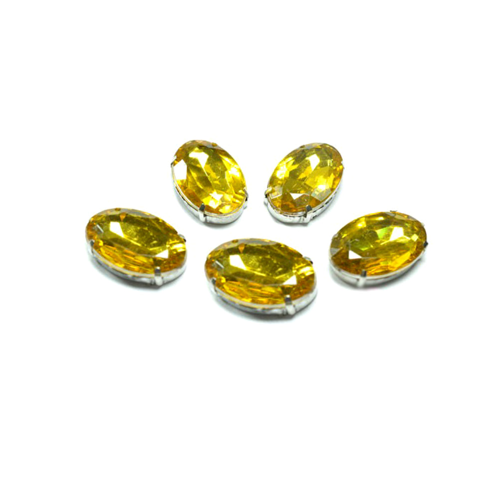 Aplicación oval 18x25mm dorado