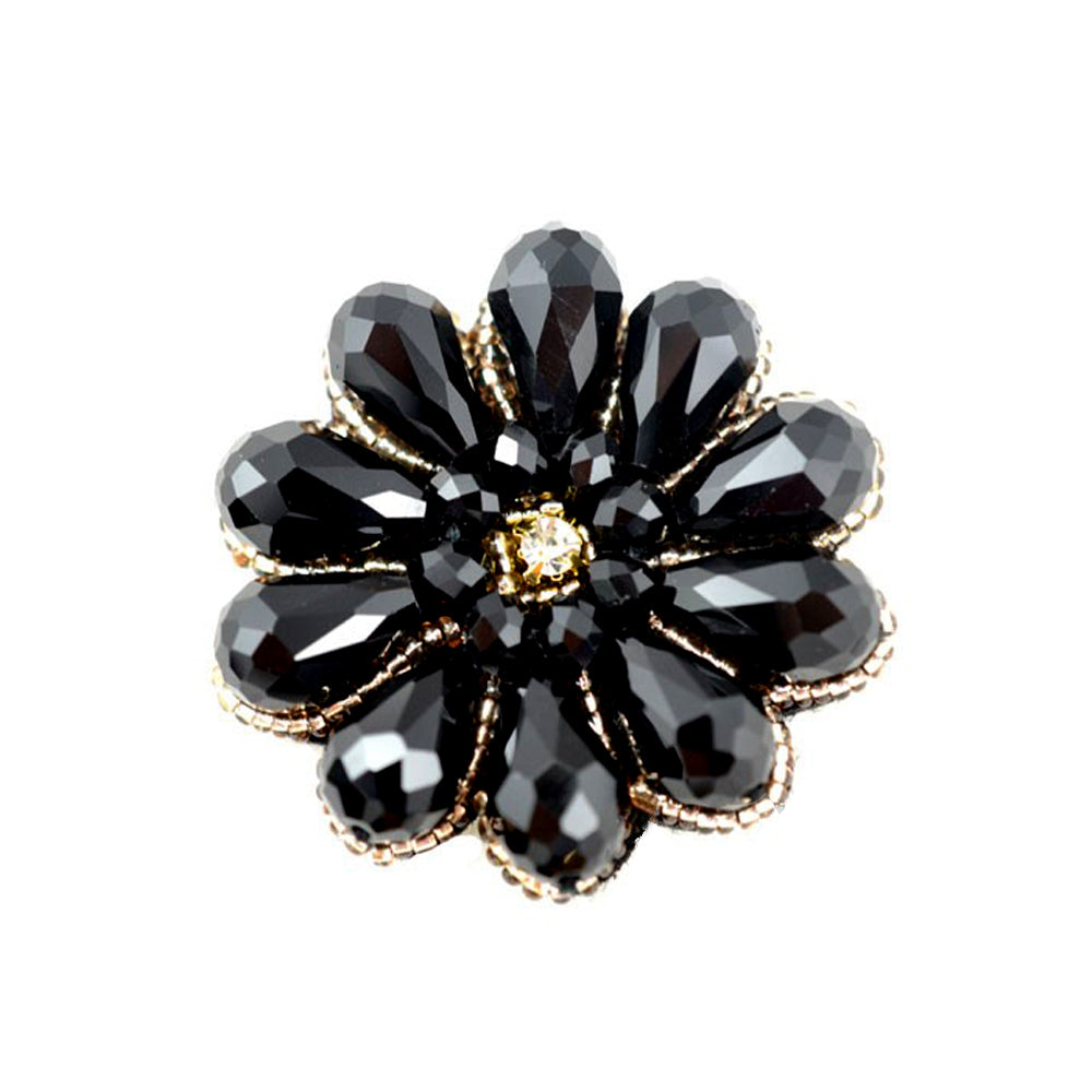 Aplicacion flor de cristal negro