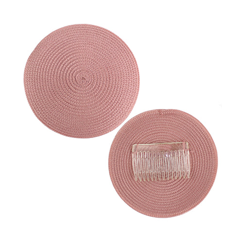 Base 14 cm polipropileno con peina rosa mude oscuro