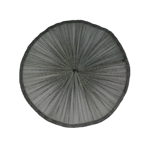 Base Sinamay seda plisada 32 CM negro