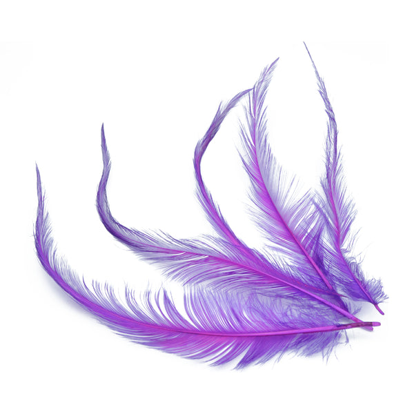 Bolsa Pluma Gallo quemada morado