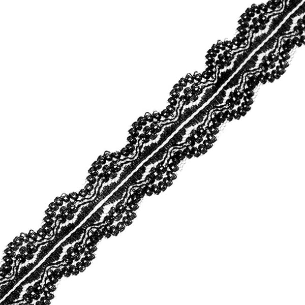Cinta ondulada nylon 2 5 cm negro