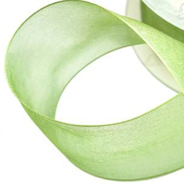 Cinta organdí 38 mm verde
