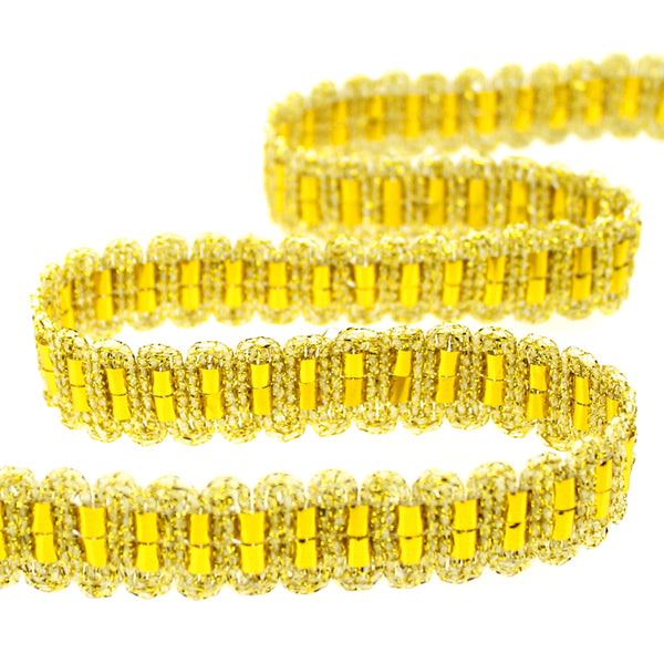 Cinta pasamaner C3 ADa metalizada 25 mm oro
