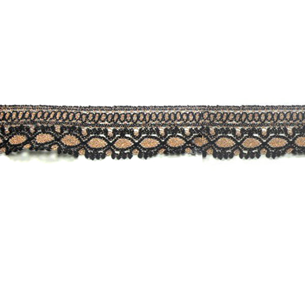Cinta puntilla bolillos 5 CM cobre