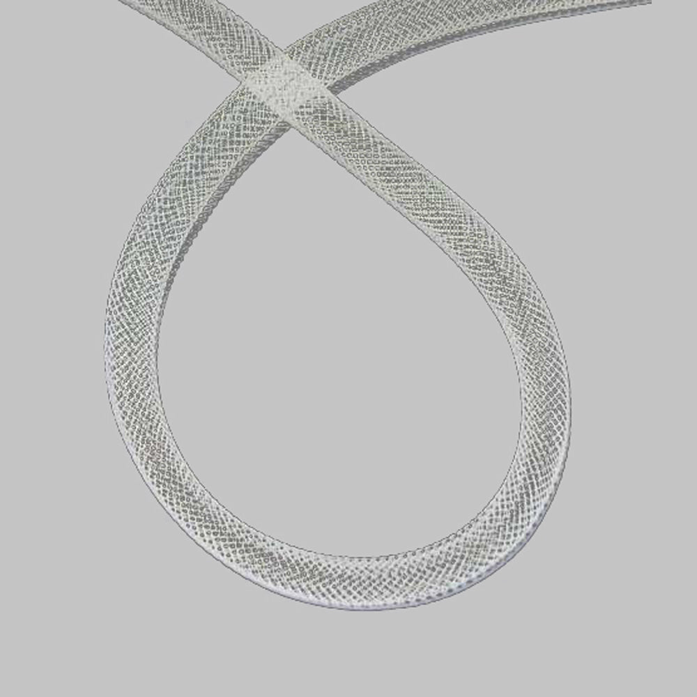 Crin tubular 8mm blanco