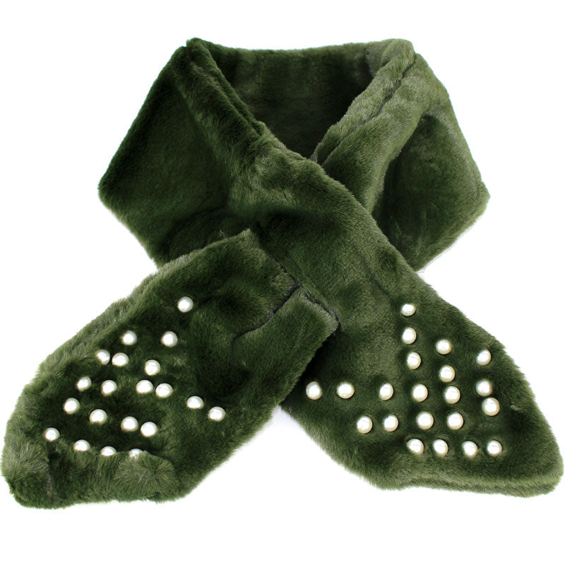 Cuello de perlas verde carr