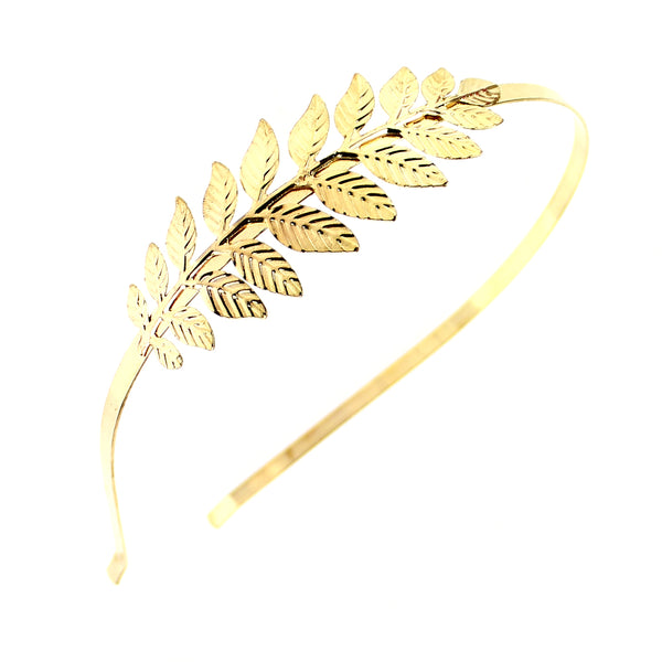 Diadema con rama de latón oro