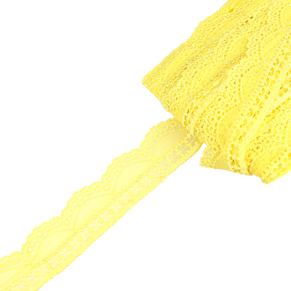 Encaje Nylon elástico amarillo