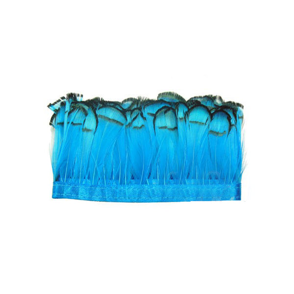 Fleco Pluma Lady Amherst turquesa