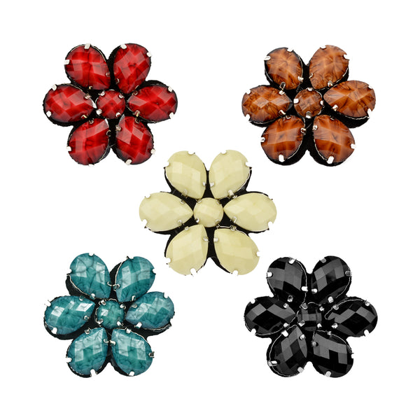 Flor Piedra 4 5 cm montaje