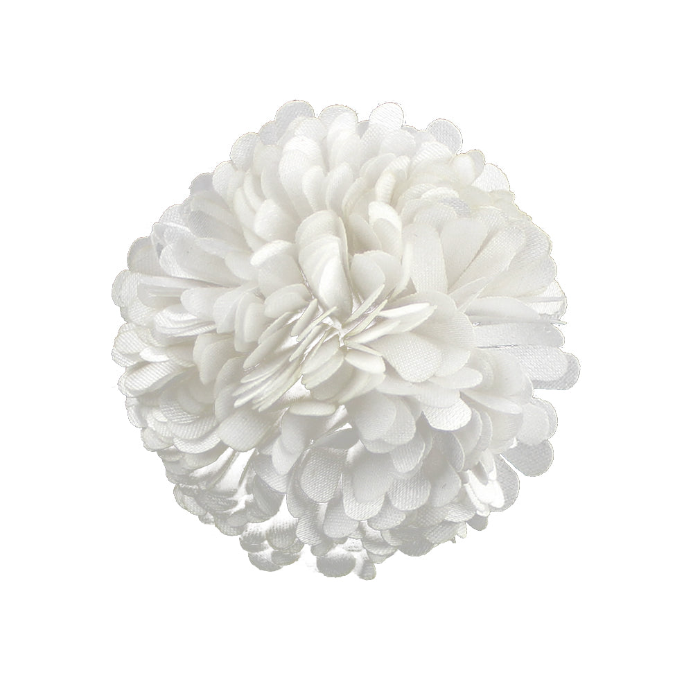 Flor clavel 6 cm blanco roto