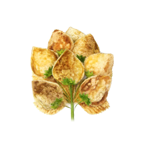 Flor fresa 18×10 cm beige tostado