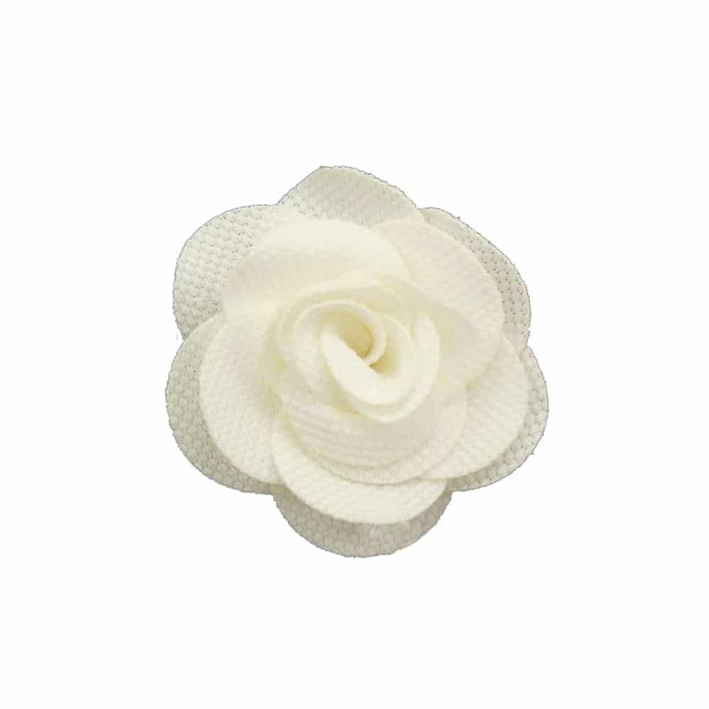 Flor pique 6 CM blanco