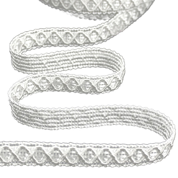 Galón Duero rayón 1 2 cm blanco