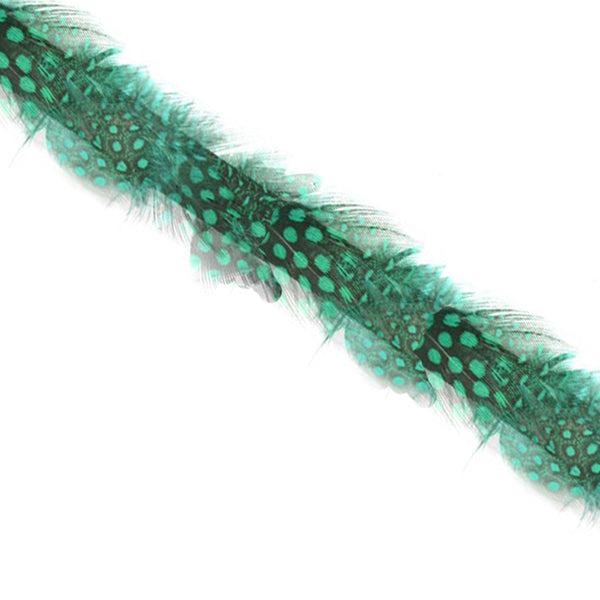 Galón Pluma Guinea 3 CM verde